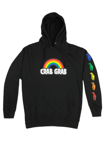 Bluza z kapturem Crab Grab - Rainbow Hoodie '19 /black/